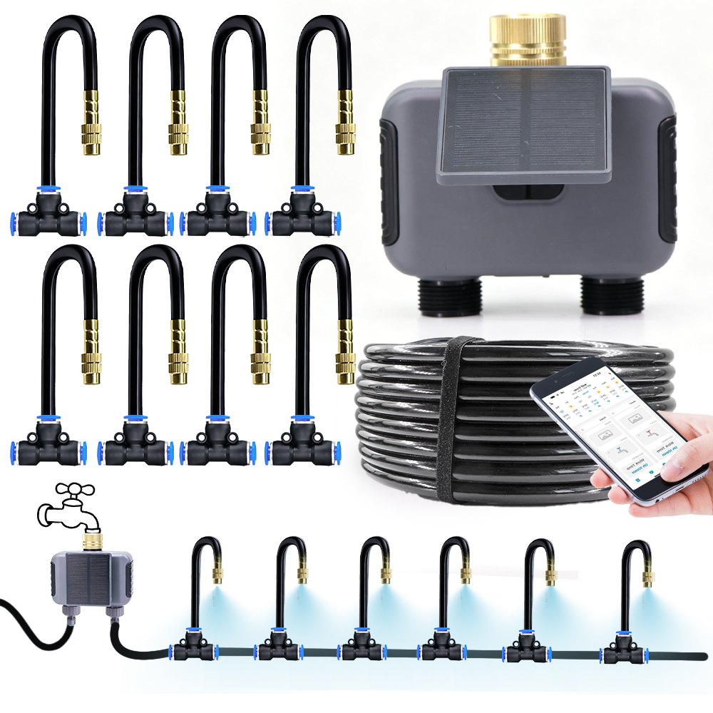 Smart Garden Iot - Sistem Irigasi Semprot Wifi Tenaga Surya