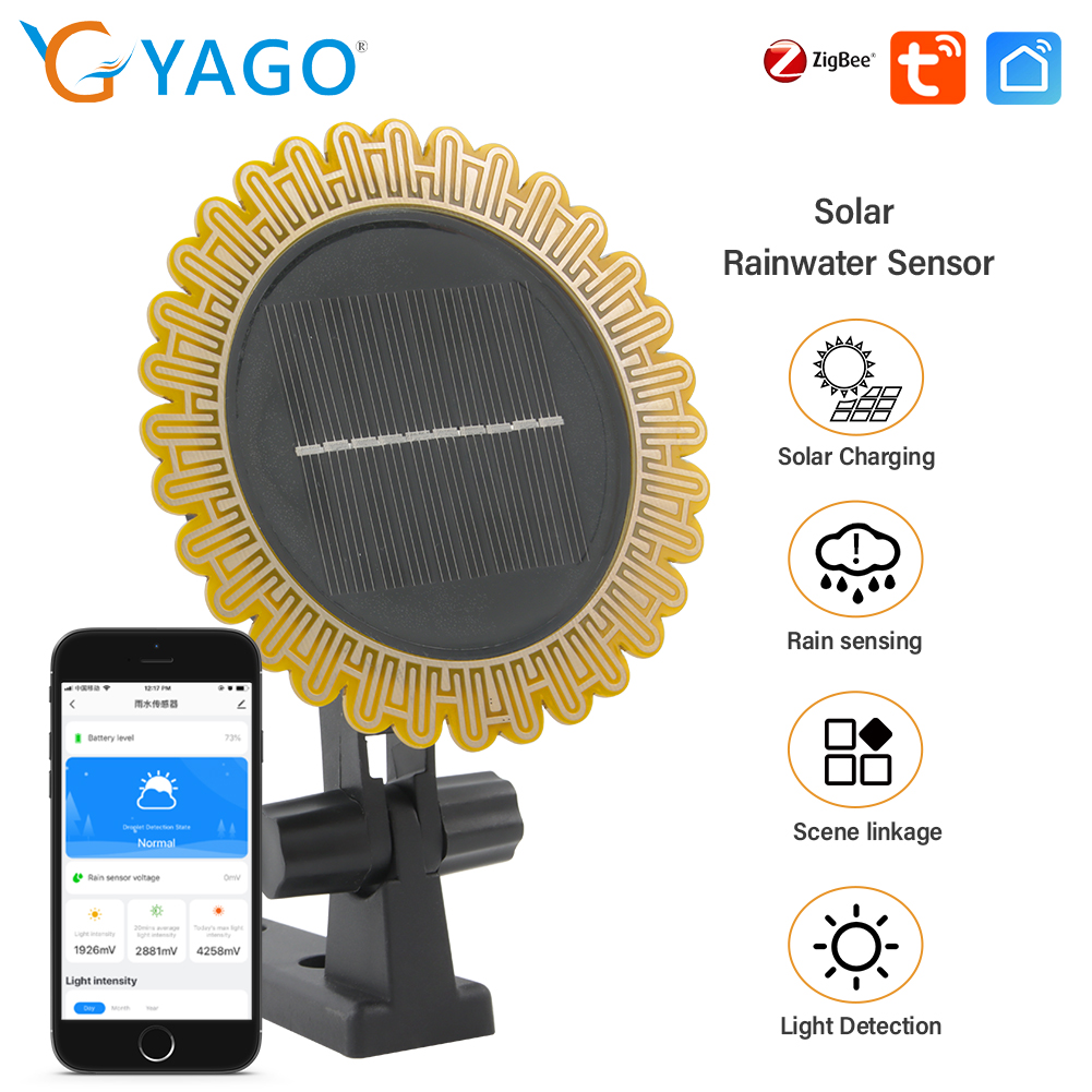 Smart Garden Valve - Zigbee Tuya Sensor deteksi cuaca sinar
