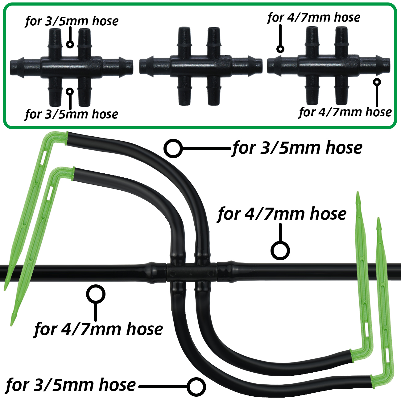 KESLA Taman 4/7Mm untuk 3/5Mm  - Smart Garden Herb ulasan dan harga