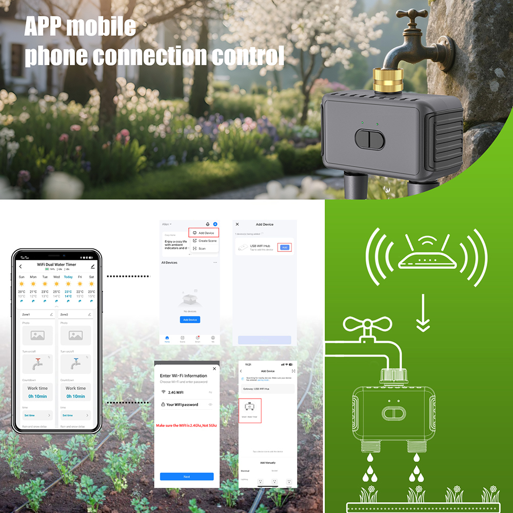 Timer Air Otomatis Wifi Selang - Smart Garden Herb ulasan dan harga