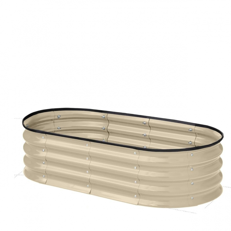 1PCS Kotak Tanam Logam Oval da - Smart Garden Storage ulasan dan harga