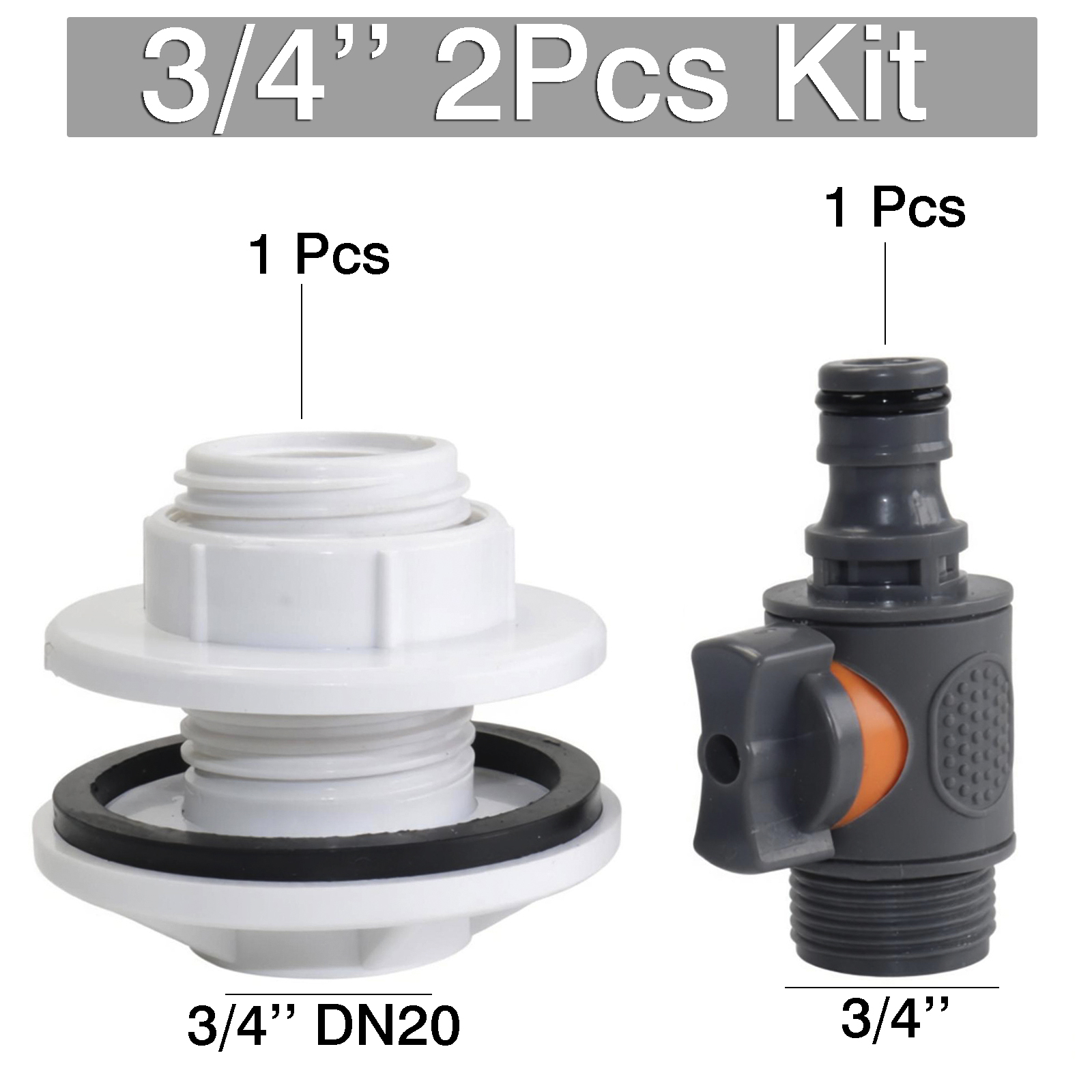 2 Buah Set 3/4 '' 1 Buah Adapt - Smart Garden Valve ulasan dan harga