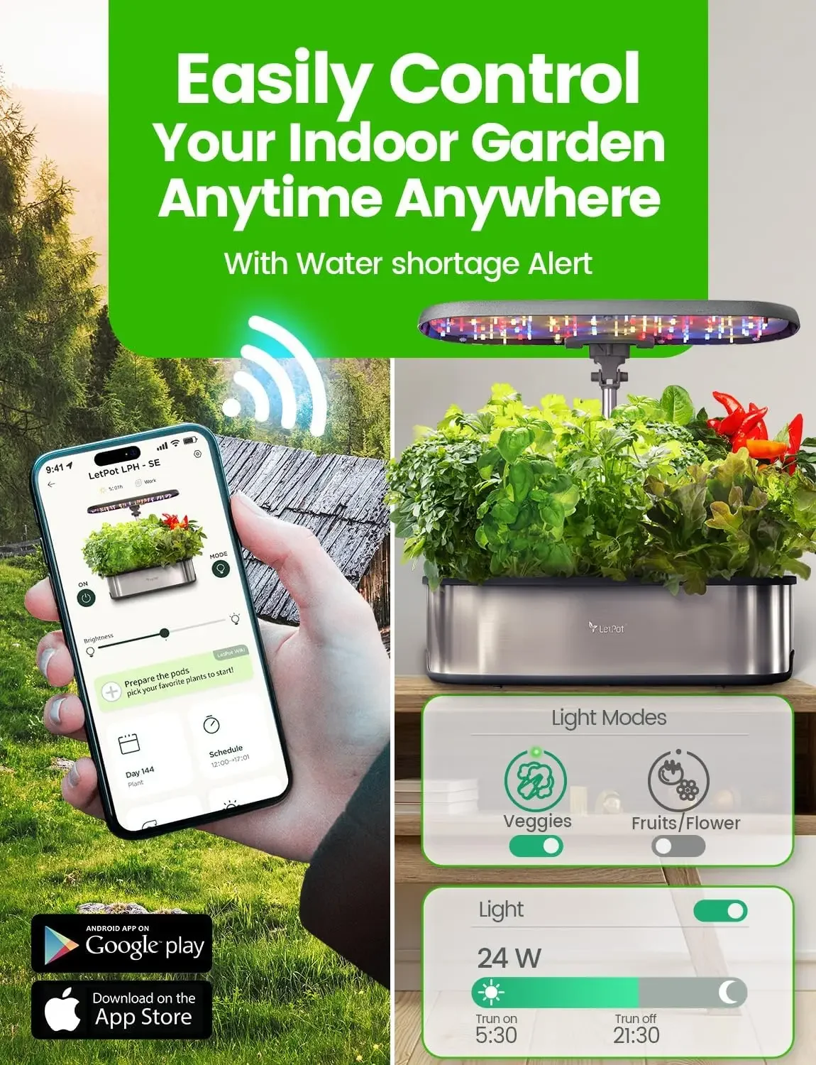 Sistem Hidroponik LETPOT LPH-S - Smart Garden Herb ulasan dan harga