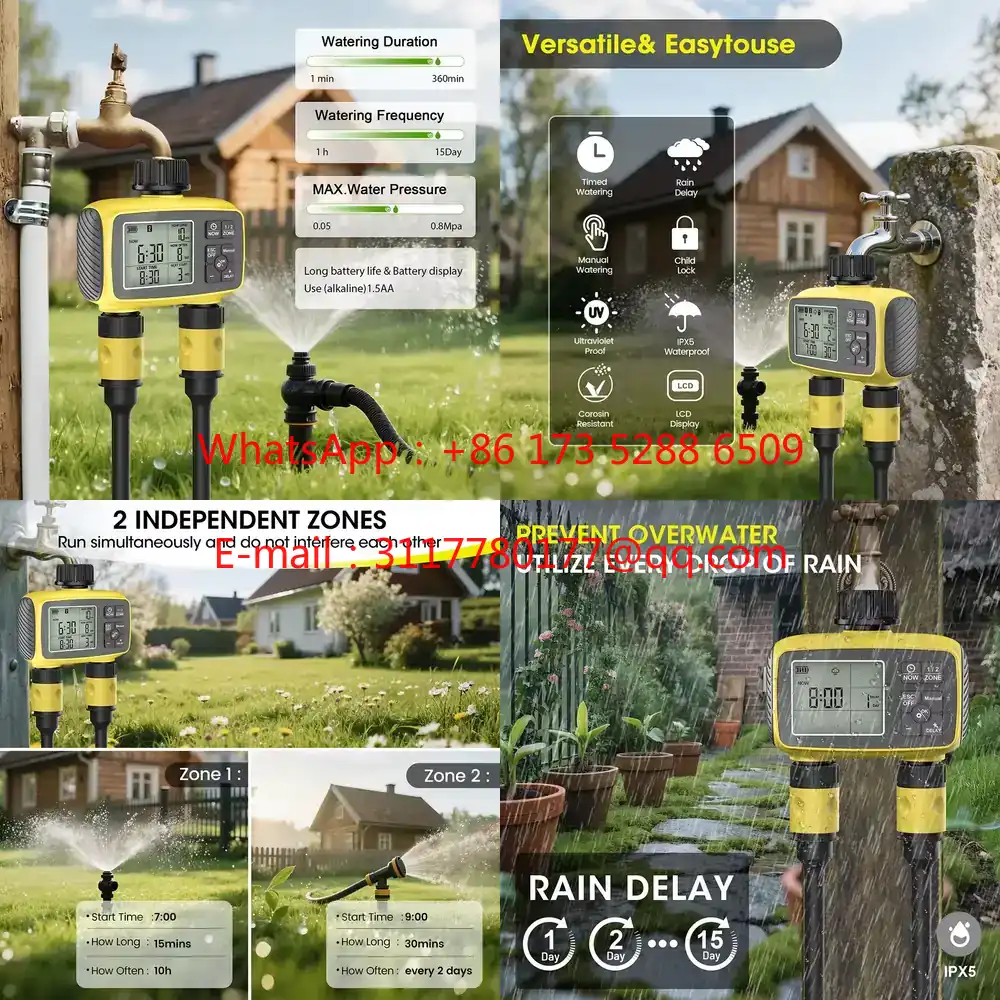 WAP01 Pengatur Waktu Irigasi T - Smart Garden Water Timer ulasan dan harga