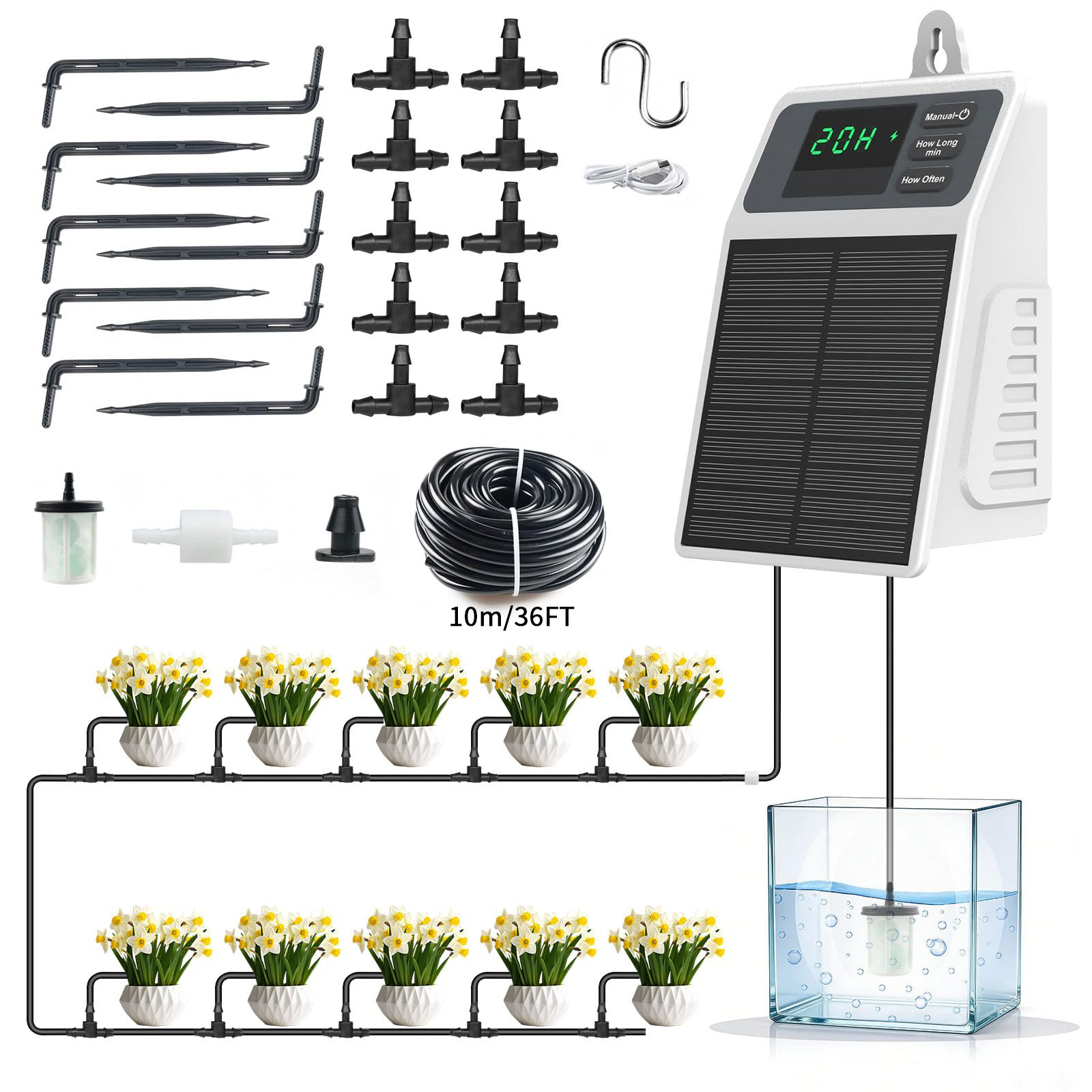 Sistem Irigasi Tetes Tenaga Su - Smart Garden Herb ulasan dan harga