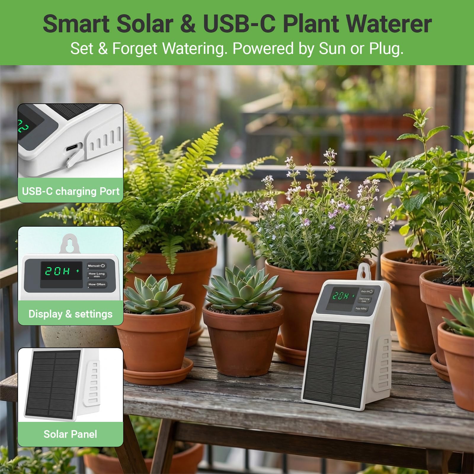 Sistem Irigasi Tetes Tenaga Su - Smart Garden Herb ulasan dan harga
