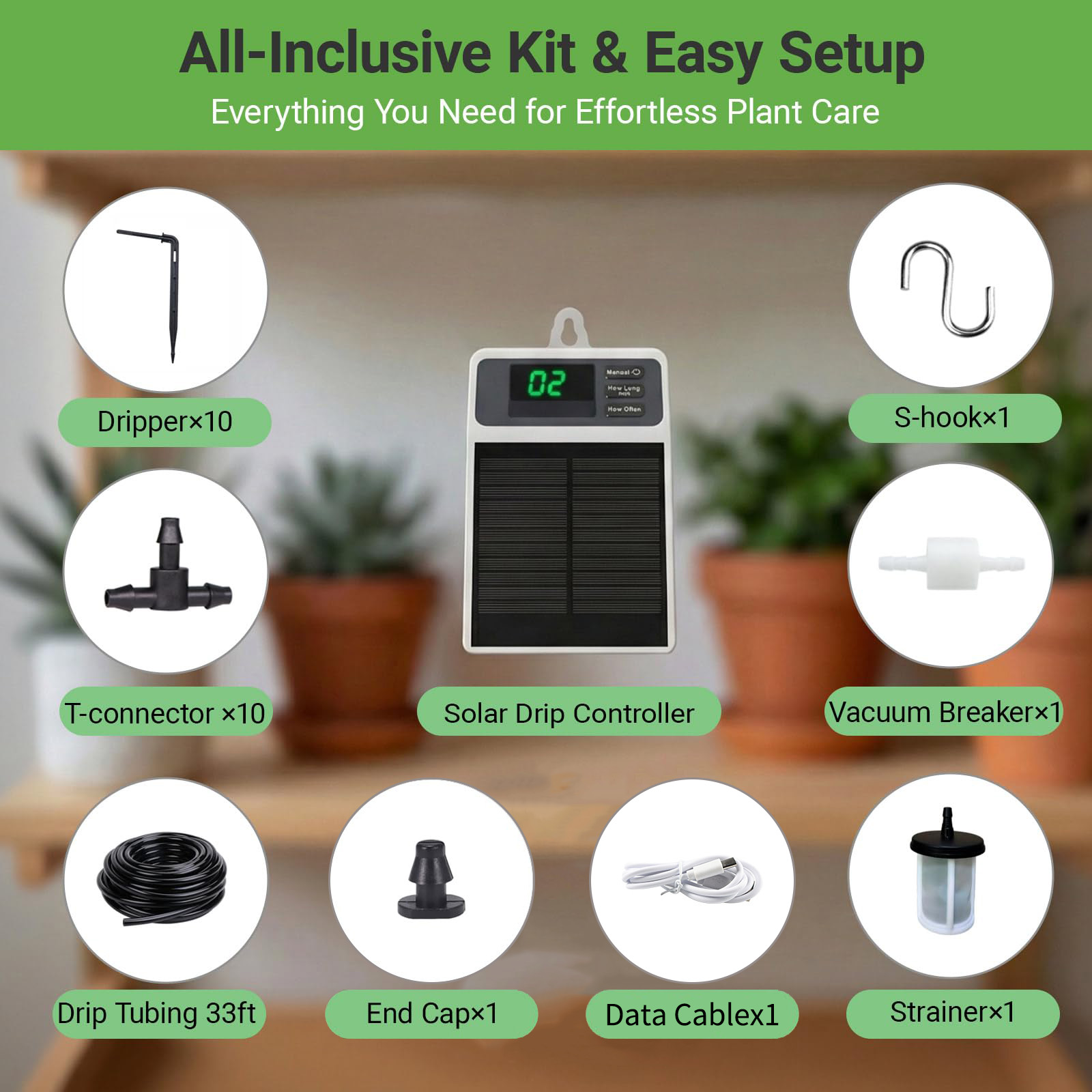 Sistem Irigasi Tetes Tenaga Su - Smart Garden Herb ulasan dan harga