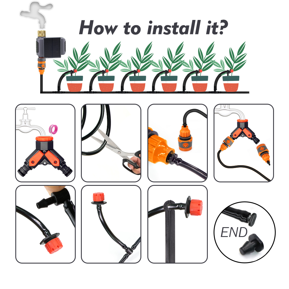 Kit Irigasi Tetes Jarak Jauh P - Smart Garden Water Timer ulasan dan harga