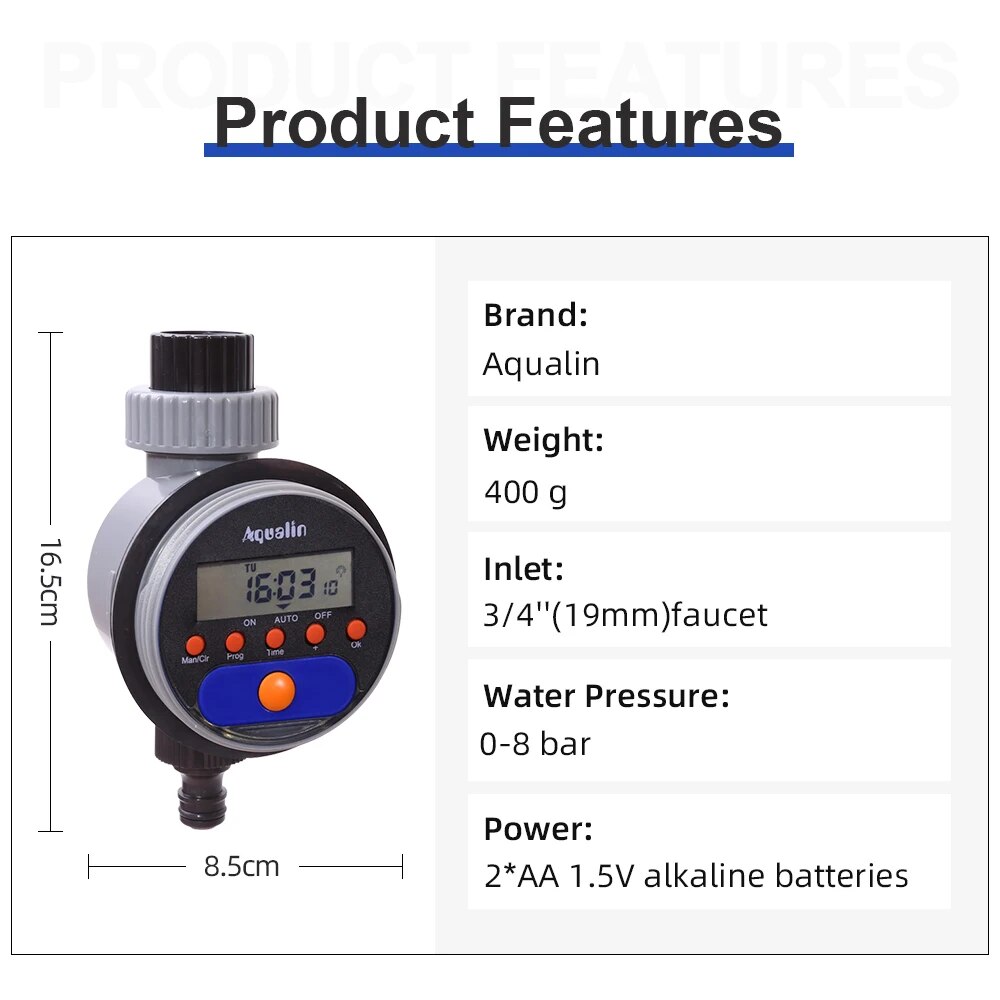 Otomatis LCD Display penyirama - Smart Garden Valve ulasan dan harga