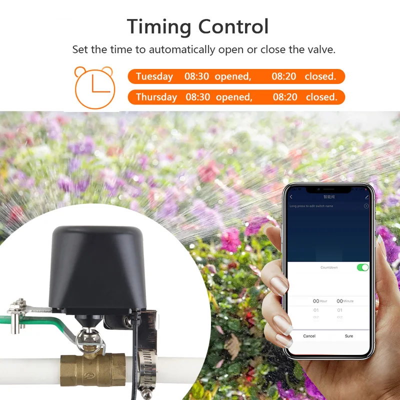 Katup Air WiFi Pintar Zigbee,  - Smart Garden Valve ulasan dan harga