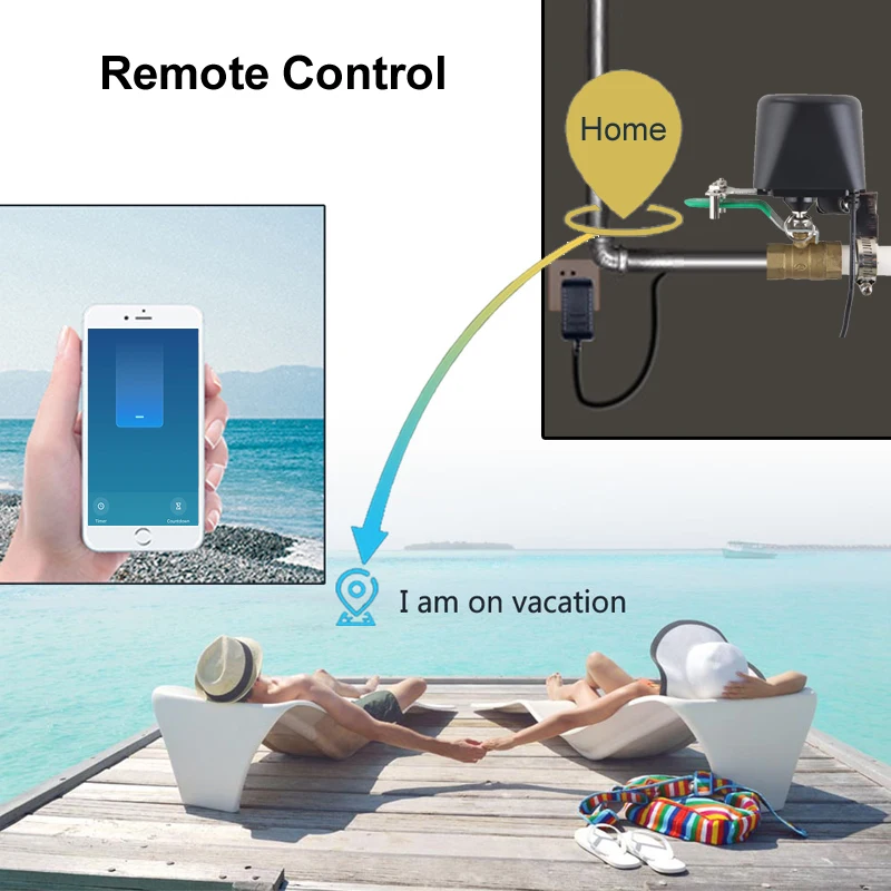 Katup Air WiFi Pintar Zigbee,  - Smart Garden Valve ulasan dan harga