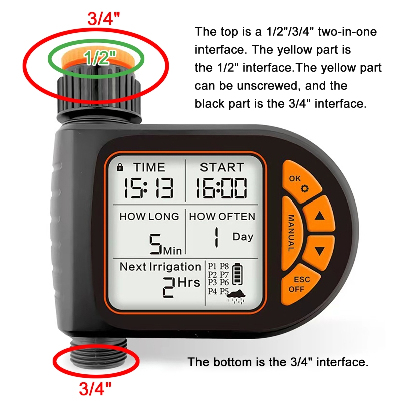 Pengatur Waktu Irigasi Cerdas, - Smart Garden Water Timer ulasan dan harga